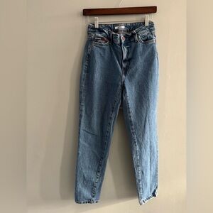 Tommy Hilfiger Vintage High-rise Mom Fit Denim Straight Leg Jeans Size 24 00